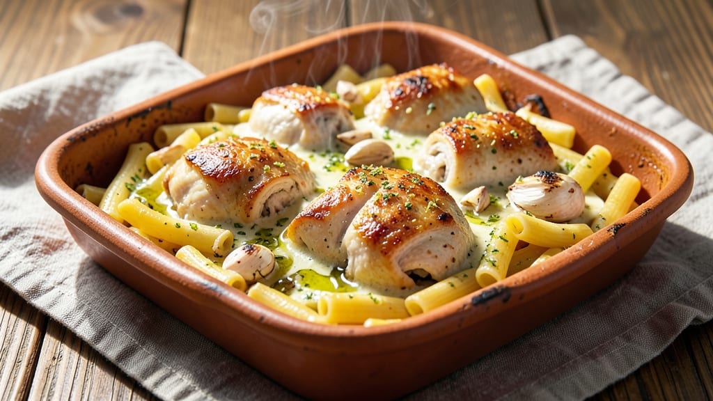 Baked Chicken Lemon Ziti Recipe: Zesty Pasta Bake With Juicy Chicken