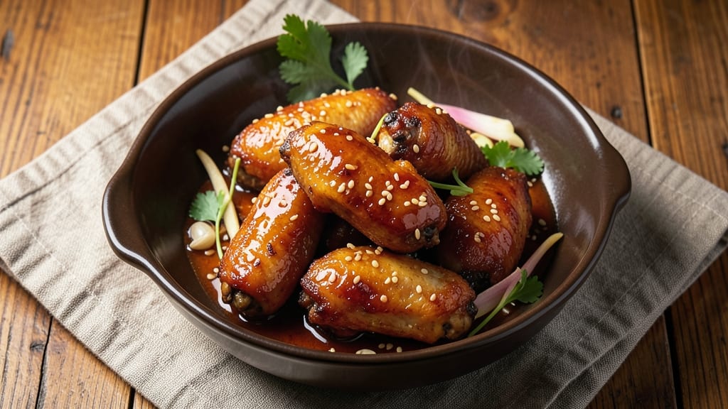 Baked Chicken Wings With Honey Soy and Ginger Marinade Recipe: Sweet-Spicy Glaze That Sticks to Every Bite