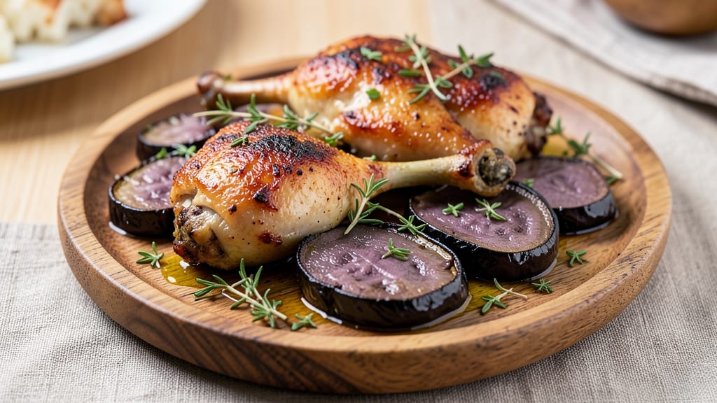 Baked Chicken And Eggplant Recipe: Mediterranean Herb-Crusted One-Pan Wonder