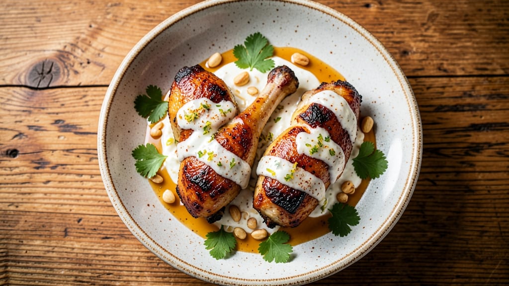 Baked Catalina Chicken Thighs Recipe: Spiced Yogurt Crust Meets Juicy Dark Meat