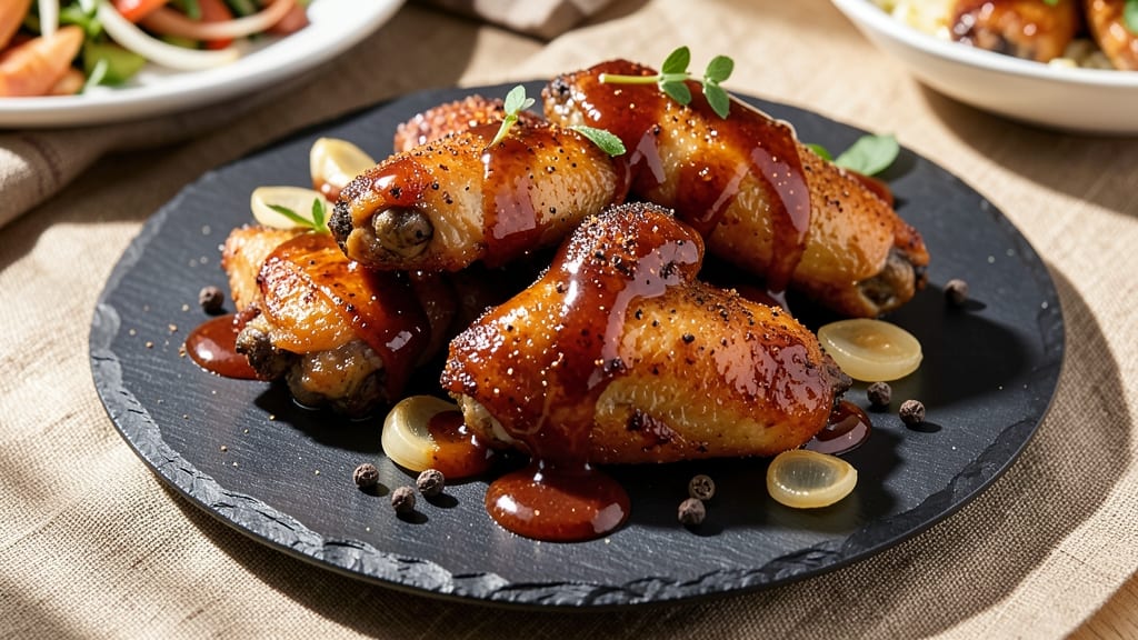 Baked Honey Barbecue Chicken Wings Recipe: Sticky-Sweet Glaze Meets Crispy Bites