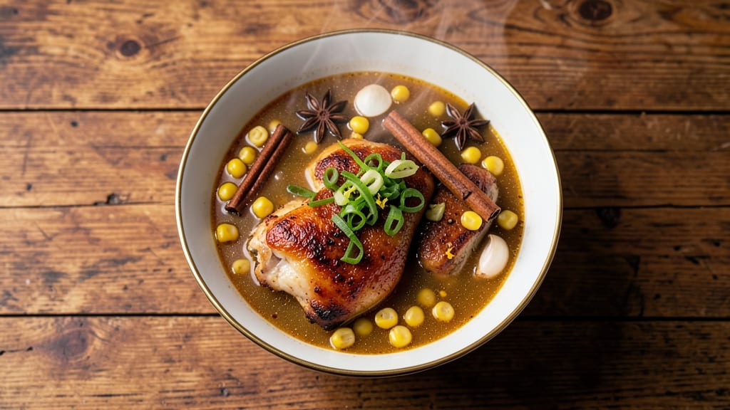 Authentic Chinese Chicken and Sweetcorn Soup Recipe: Fragrant Ginger-Star Anise Broth With Silky Noodles