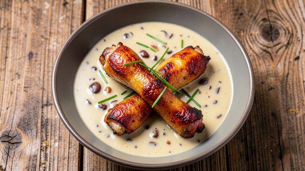 Baked Chicken Drumsticks With Cream Of Mushroom Soup Recipe: Mushroom Cream Sauce That Clings to Every Bite
