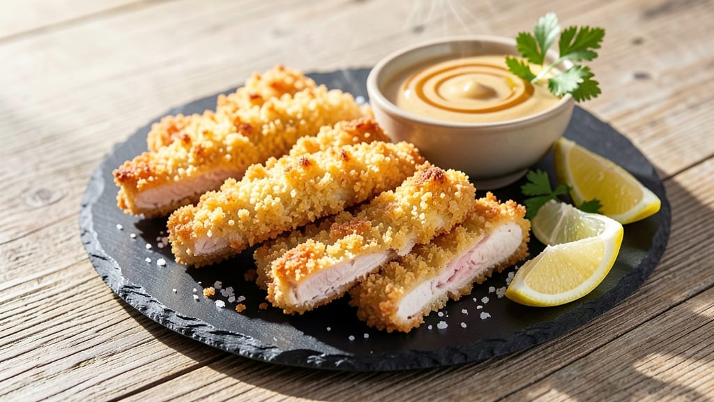 Baked Chicken Fingers Recipe With Panko: Triple-Dredged Crunch Without the Mess