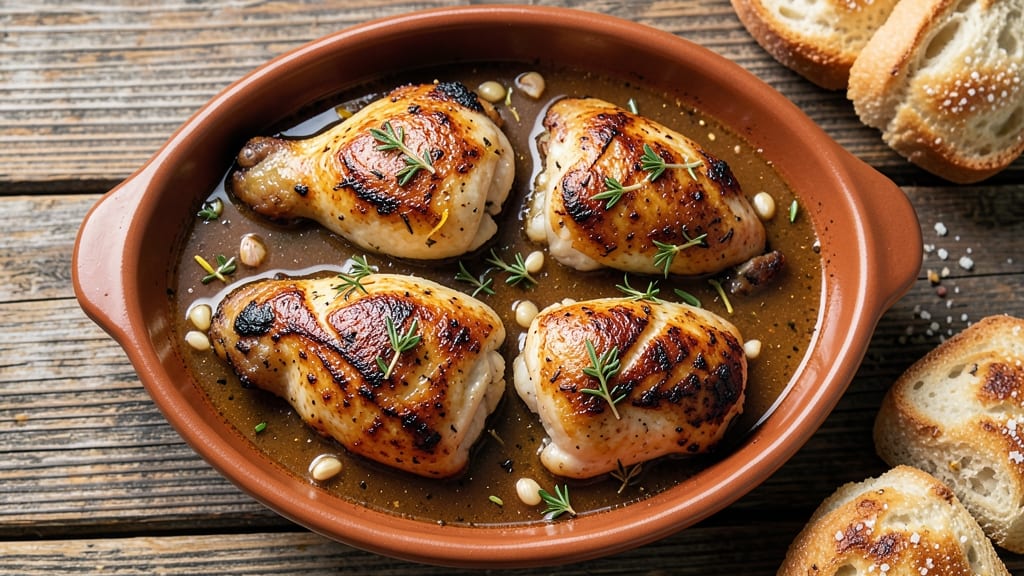 Baked Chicken Thighs With Gravy Recipe: Crispy-Skinned Pan Sauce Magic