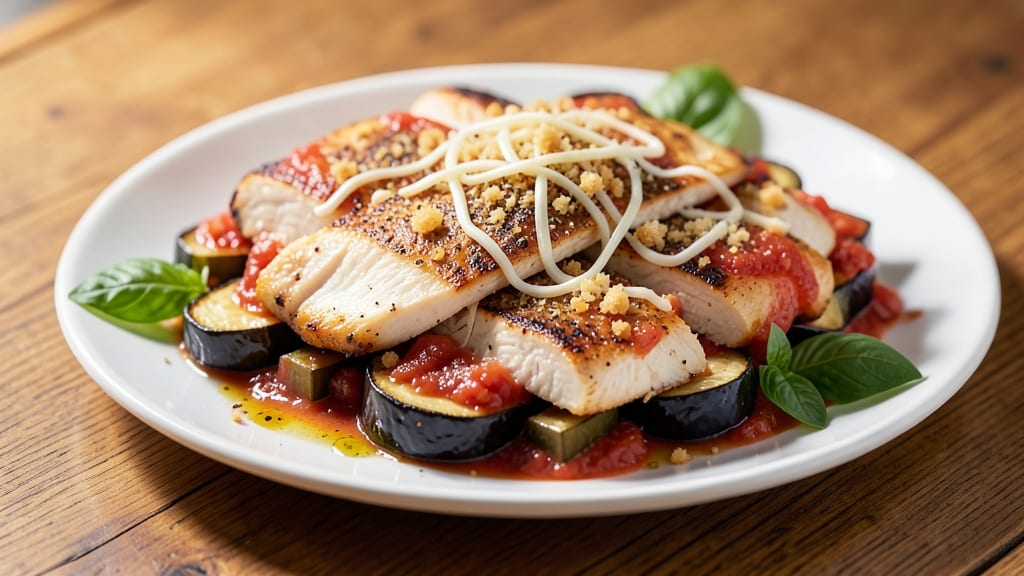 Baked Chicken and Eggplant Parmesan Recipe: Crispy Topping, Melty Cheese Layers