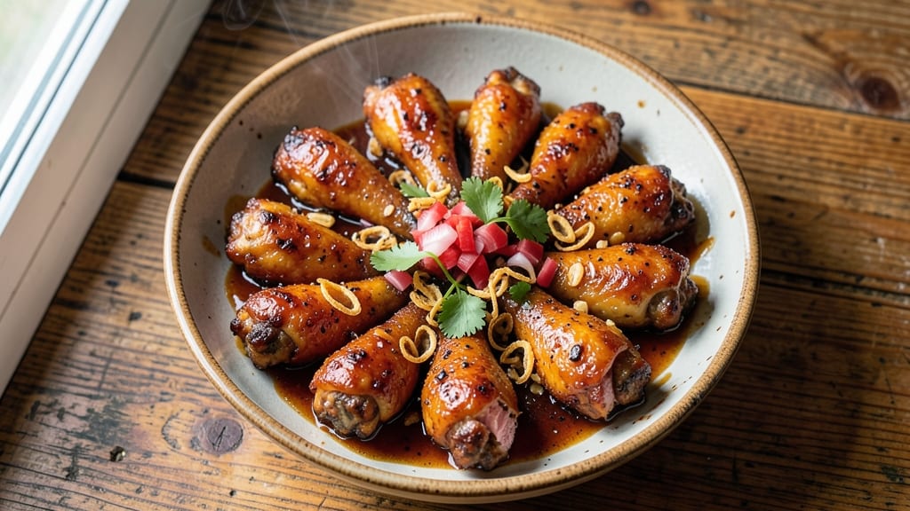 Baked Barbeque Chicken Wings Recipe: Smoky Maple Glaze That Caramelizes to Sticky Sweetness