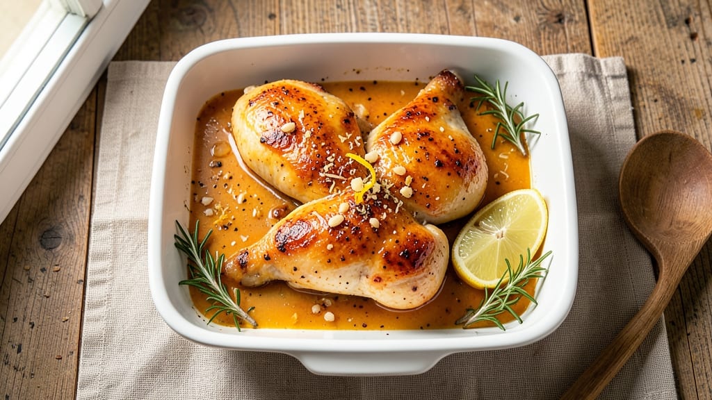 Baked Mediterranean Chicken Thighs Recipe: Herbed Lemon-Zest Crust With Juicy Centers