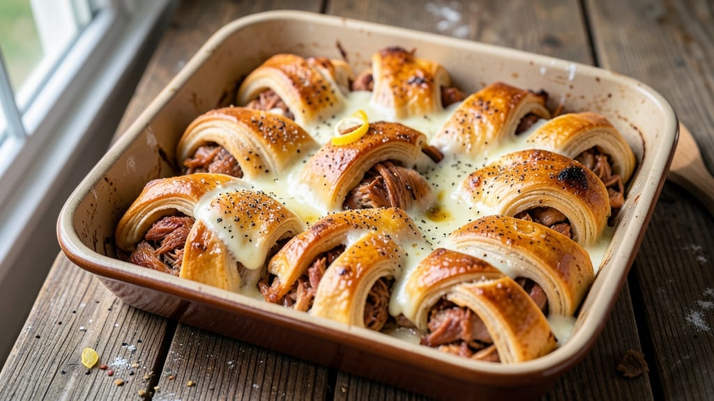 Baked Chicken Stuffed Crescent Rolls Recipe: Golden Bites With Juicy Chicken and Cheese