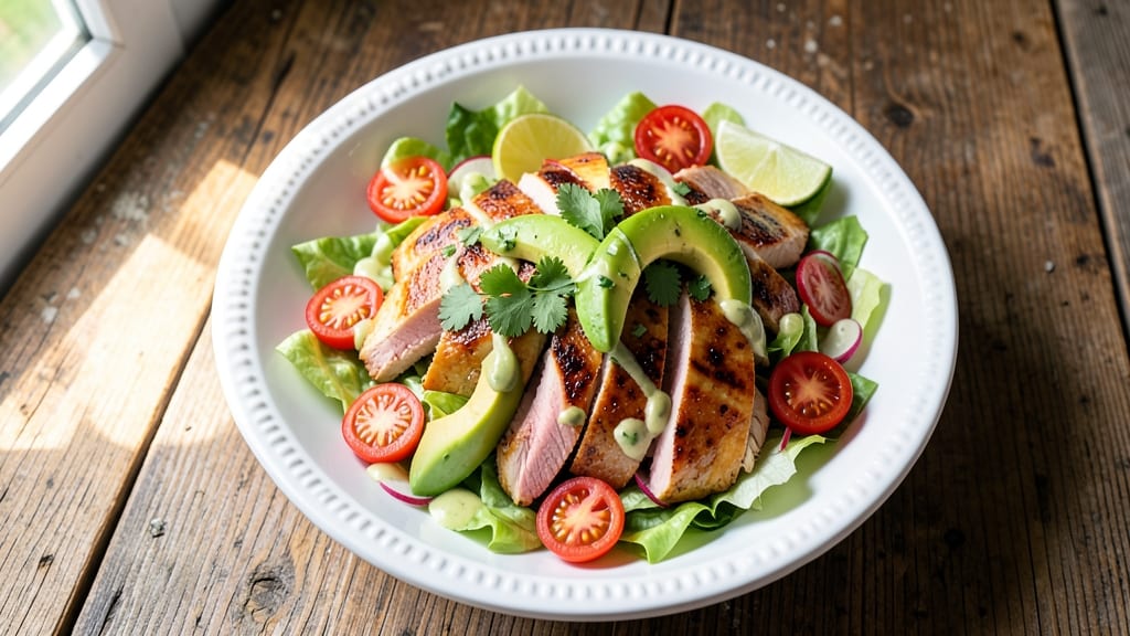 Authentic Mexican Chicken Salad Recipe: Zesty Lime-Cilantro Crunch With Spiced Chicken