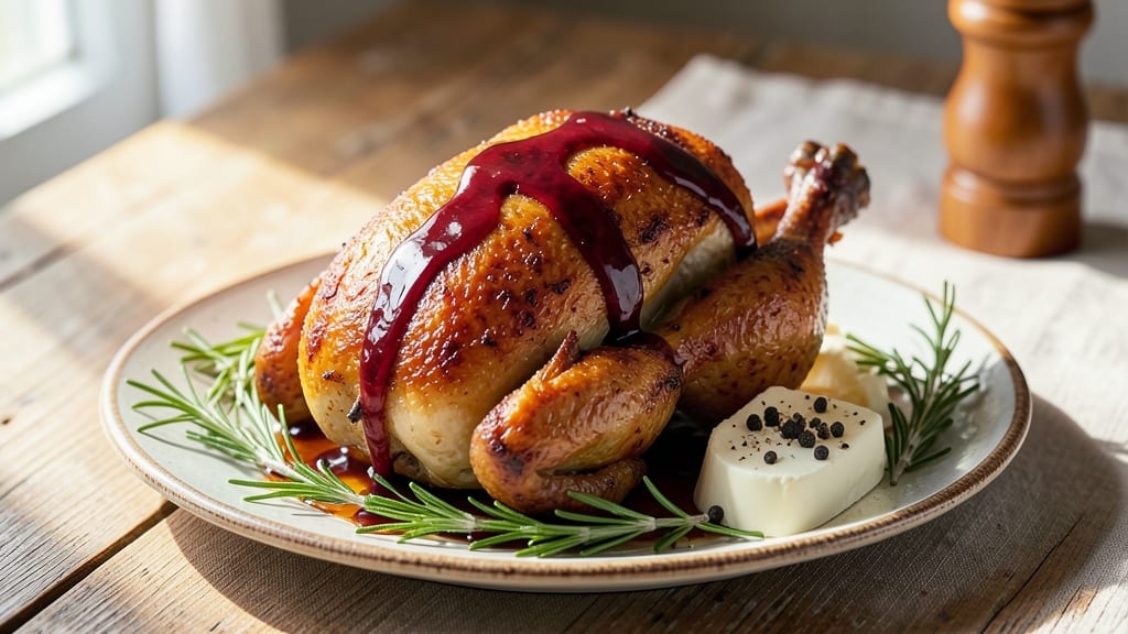 Balsamic Roast Chicken Recipe: Glossy Caramelized Crust With Juicy Golden Meat