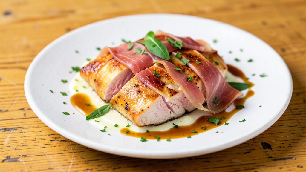 Baked Chicken Saltimbocca Recipe: Proscuitto-Wrapped Herb Butter Magic