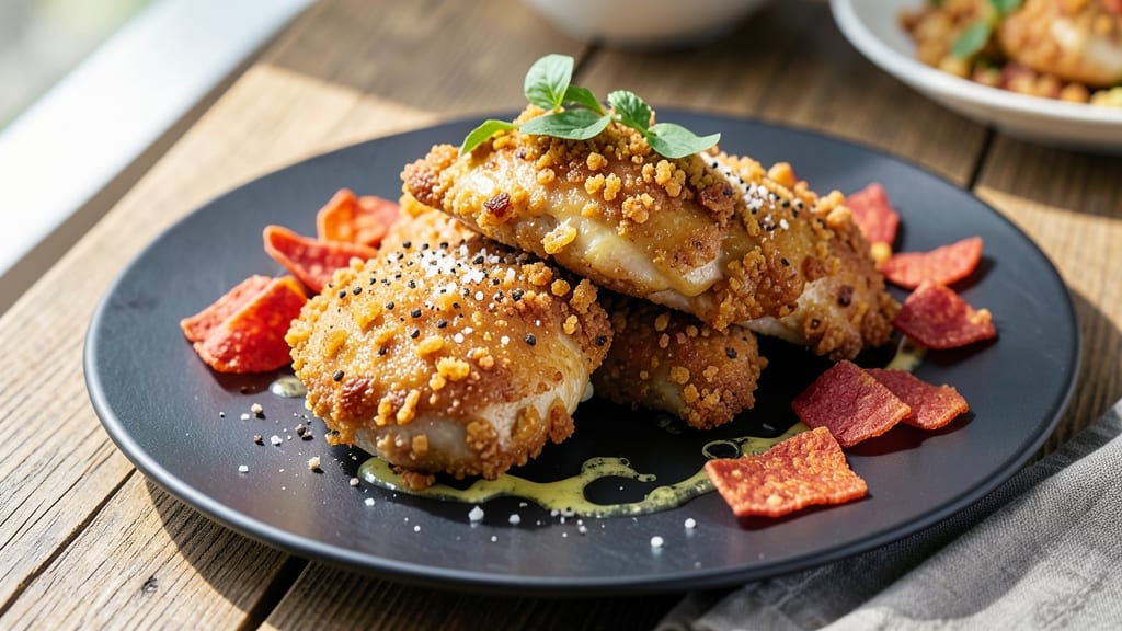 Baked Potato Chip Chicken Recipe: Triple-Dredged Crunch With Buttery Flavor