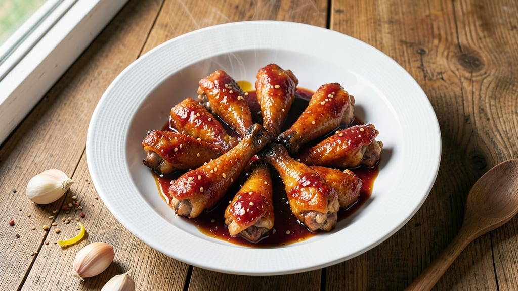 Baked Korean BBQ Chicken Wings Recipe: Glossy Sauce and Crispy Skin Harmony