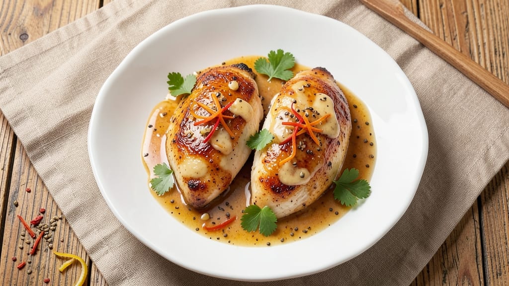 Baked Ginger Chicken Breast Recipe: Spiced Yogurt Marination for Fragrant Crunch