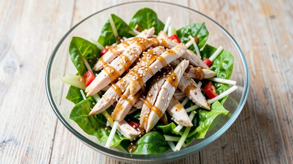 Applebee's Oriental Chicken Salad Copycat Recipe: Crispy Celery Crown Over Creamy Sesame Dressing