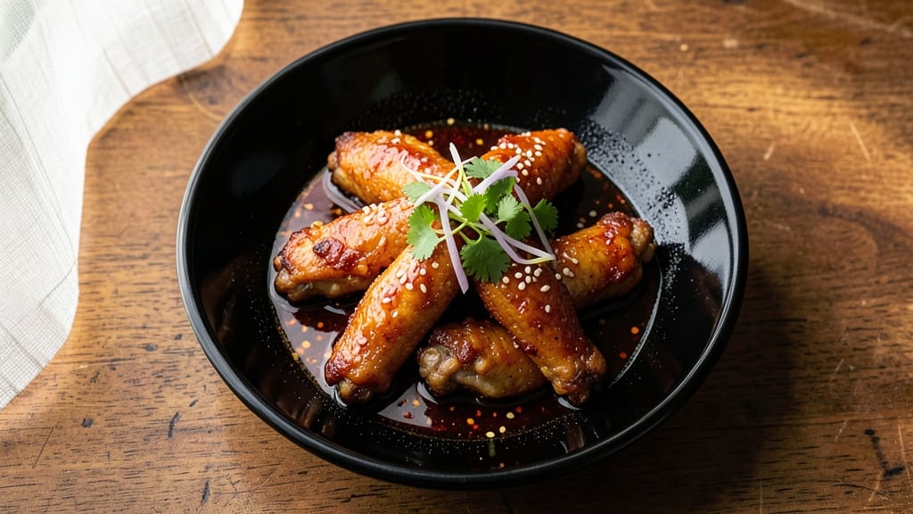 Asian Style Chicken Wings Recipe: Five-Spice Glaze with Crunchy Bite