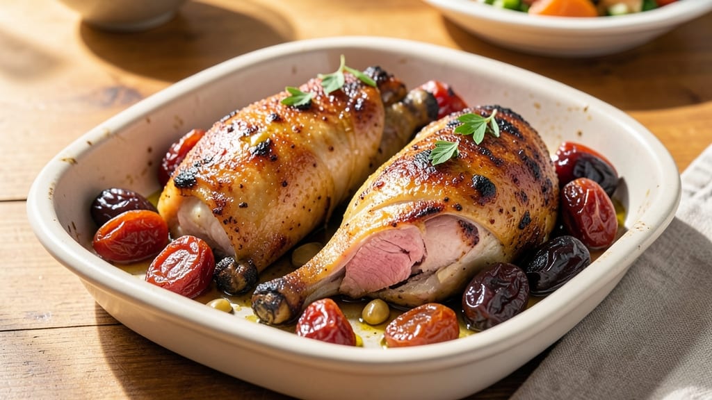Baked Chicken With Dried Fruit Recipe: Sweet-Tart Glaze That Caramelizes in One Pan