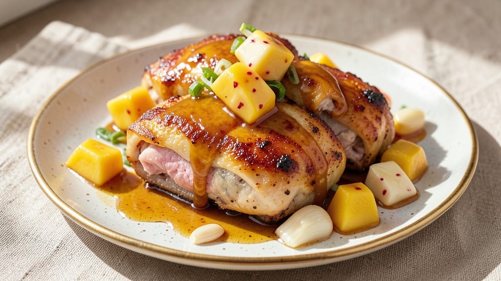 Baked Mango Chicken Recipe: Caramelized Sweetness Meets Savory Crisp