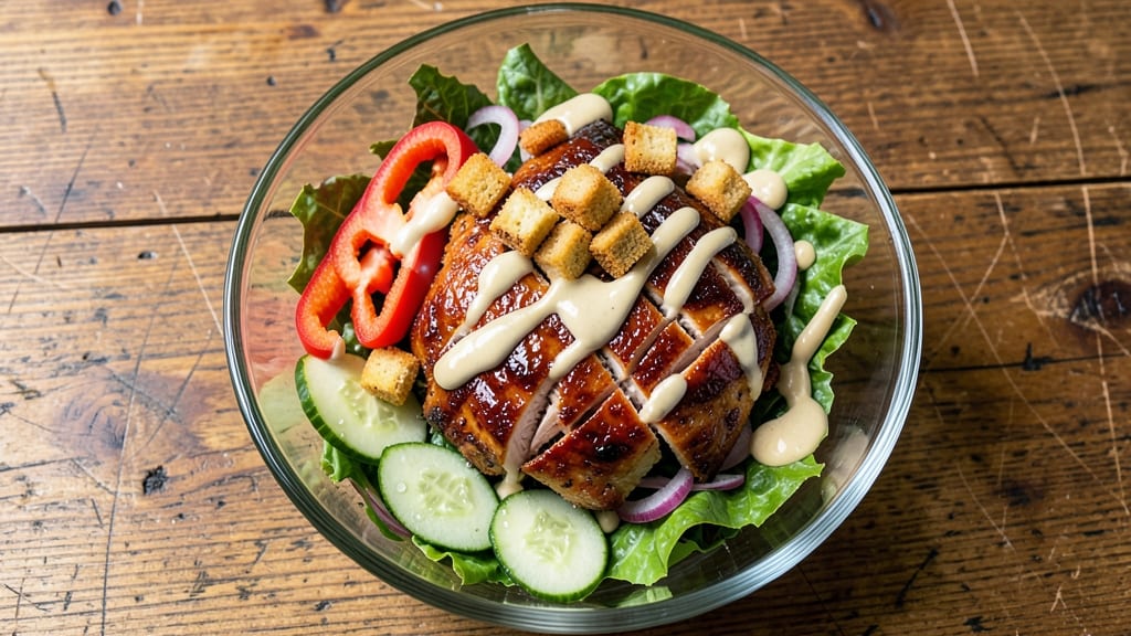 Barbeque Ranch Chicken Salad Cheesecake Factory Recipe: Crunchy Topping and Creamy Tang in Every Bite