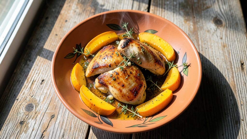 Baked Chicken and Yellow Squash Recipe: One-Pan Herb-Roasted Harmony
