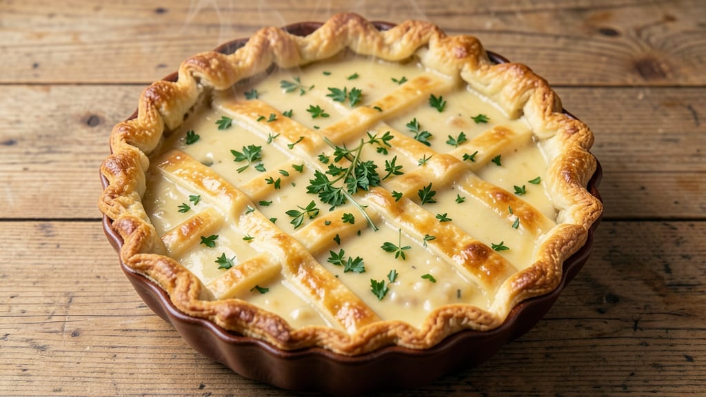 Campbell's Cream of Chicken Soup Pot Pie Recipe: Flaky Pastry Hugs Creamy Filling