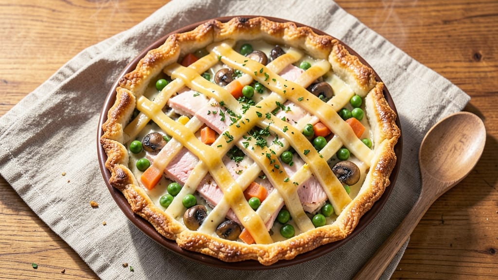 Baked-In Vermont Chicken Pot Pie Recipe: Flaky Pastry Hugs Savory Filling