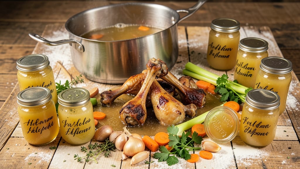Chicken Broth Canning Recipe: Pressure-Cooked Richness for Year-Round Stockpiling