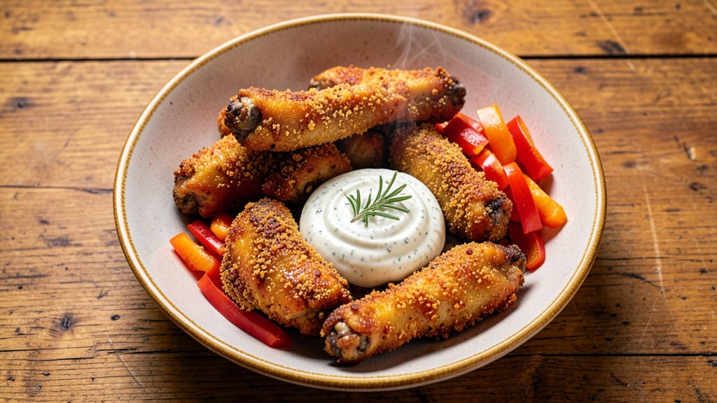 Chicken Party Wings Recipe: Crispy Crown Magic With Tangy Dipping Sauce