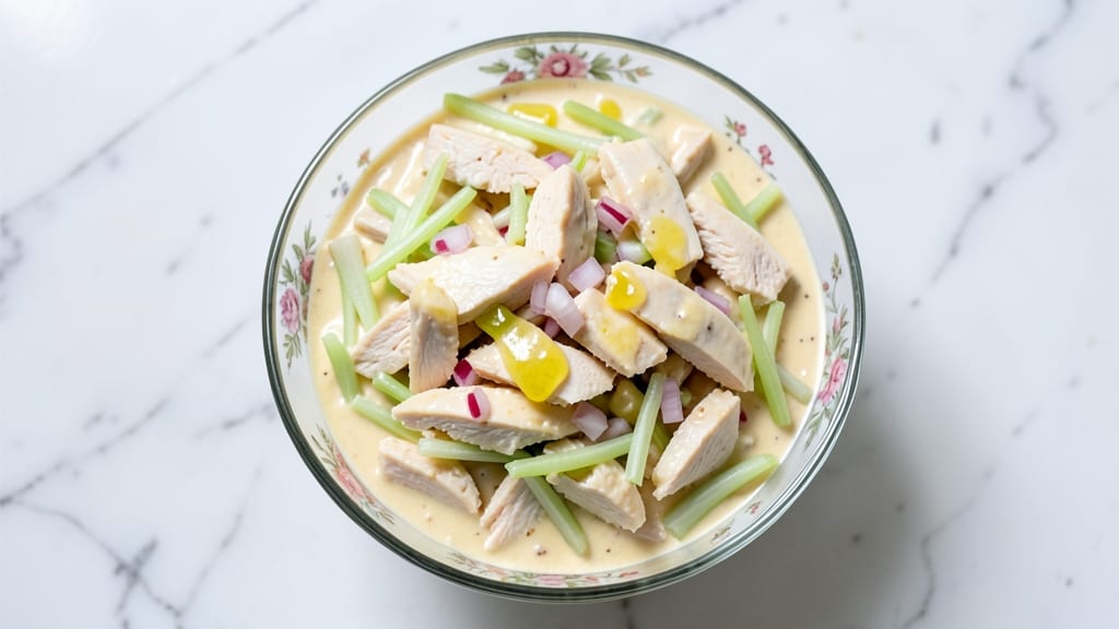 Chick Classic Carol Copycat Chicken Salad Recipe: Crunchy Celery Crown Over Creamy Vanilla Bliss
