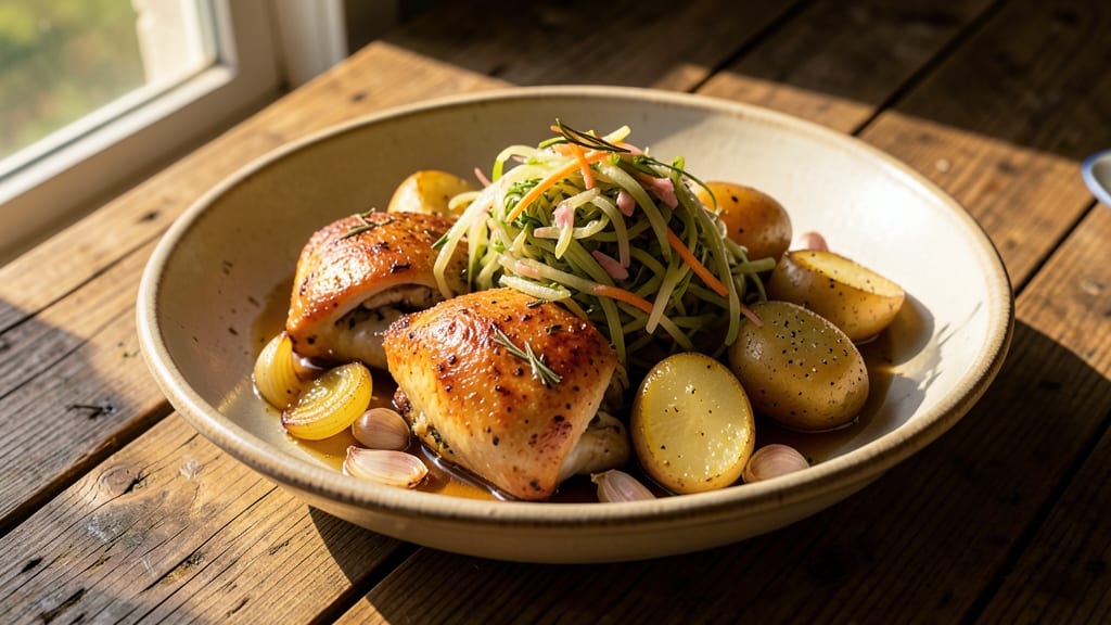 Chicken, Sauerkraut, and Potatoes Recipe: Savory One-Pan German Comfort