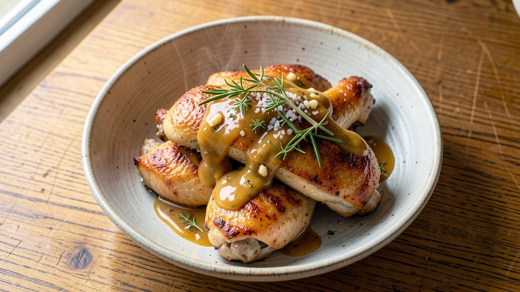 Chicken Thighs and Legs Recipe: Juicy Skin-On Roast with Herbed Butter Crust
