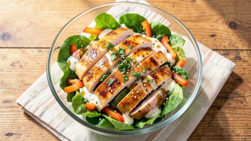 Chili's Caribbean Chicken Salad Recipe: Tropical Lime Dressing and Crunchy Topping