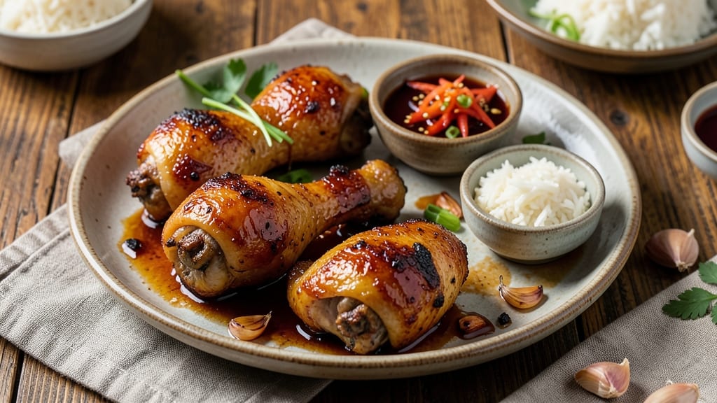 Baked Teriyaki Chicken Legs Recipe: Glossy Glaze With Crispy Skin and Juicy Meat