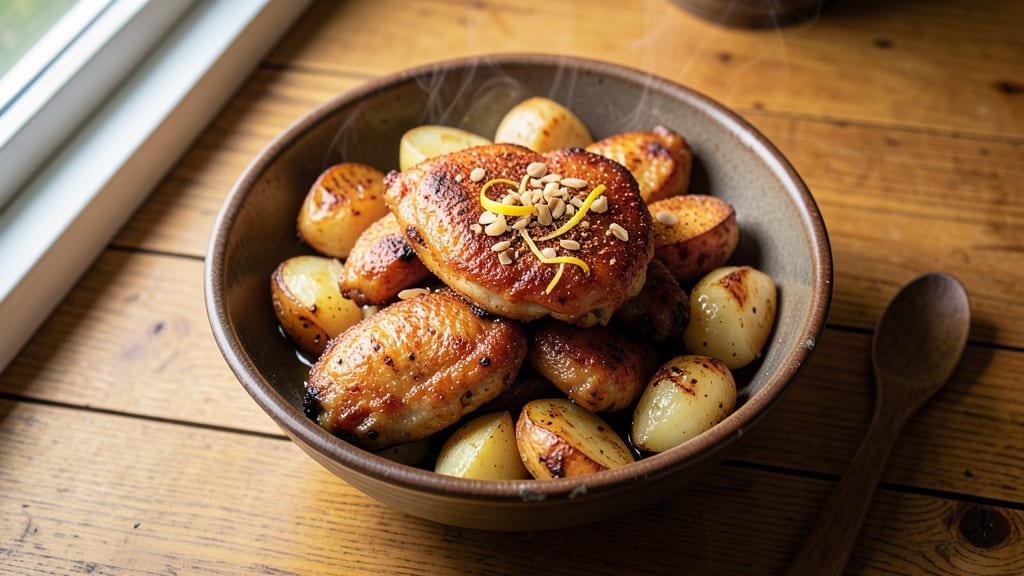 Baked Chicken Wings and Potatoes Recipe: Crispy Skin, Fluffy Potatoes, One-Pan Magic