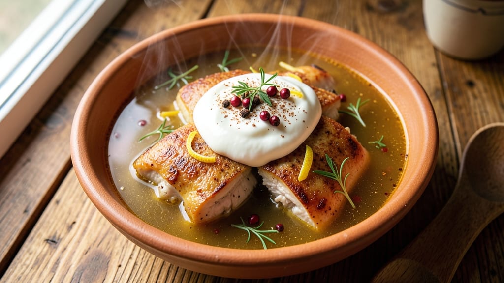 Armenian Chicken Soup Recipe: Spiced Yogurt and Herb-Rich Tradition