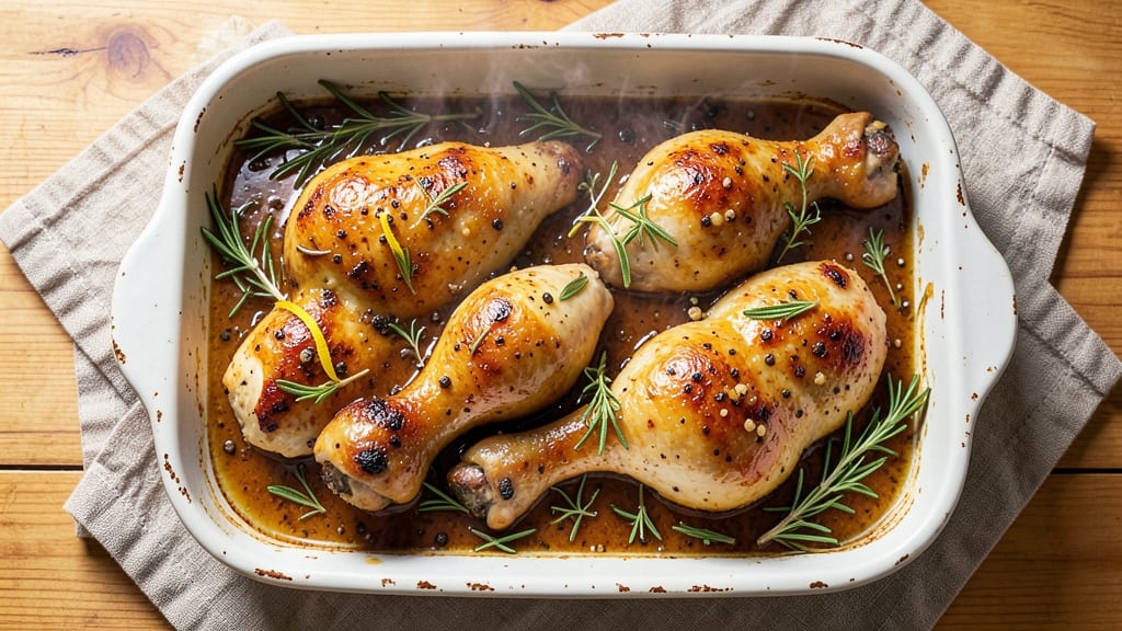 Baked Lemon Pepper Chicken Legs Recipe: Juicy Interiors With Zesty, Crunchy Skin