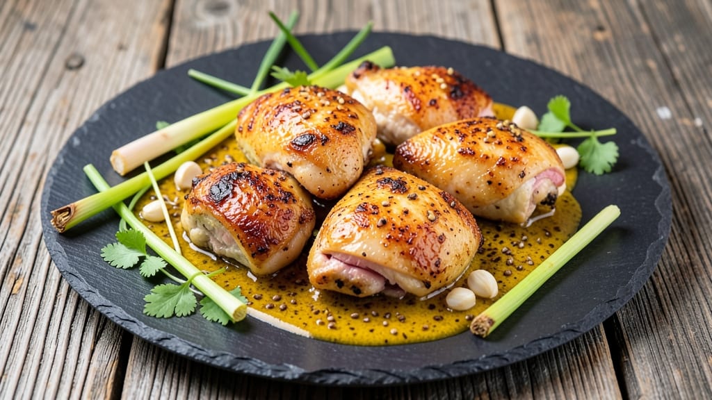 Baked Lemongrass Chicken Recipe: Aromatic Herb Crust with Juicy Centers