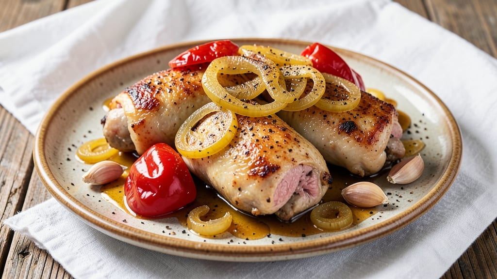 Baked Chicken with Peppers and Onions Recipe: One-Pan Roasted Flavor Boom
