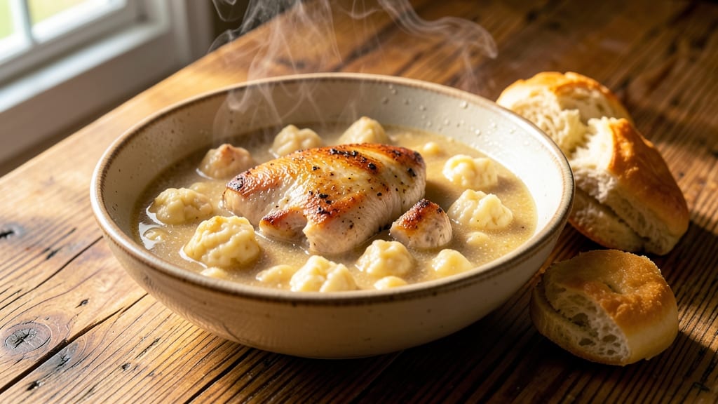 Grandma's Chicken and Dumplings Recipe with Biscuits: One-Pot Wonder With Buttery Biscuit Topping