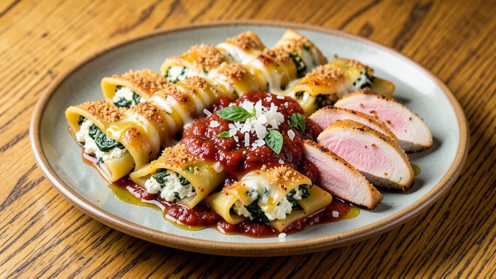 Maggiano's Chicken and Spinach Manicotti Copycat Recipe: Layered Richness With Gooey Cheese and Tender Chicken