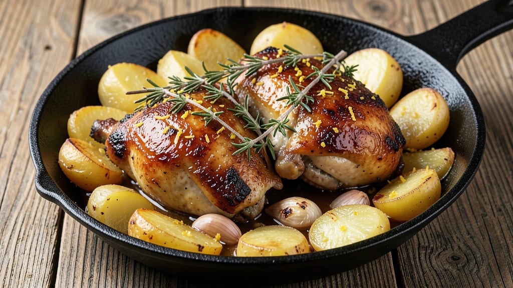 Nelson's Chicken and Potatoes Recipe: One-Pan Roast With Herby Crispiness